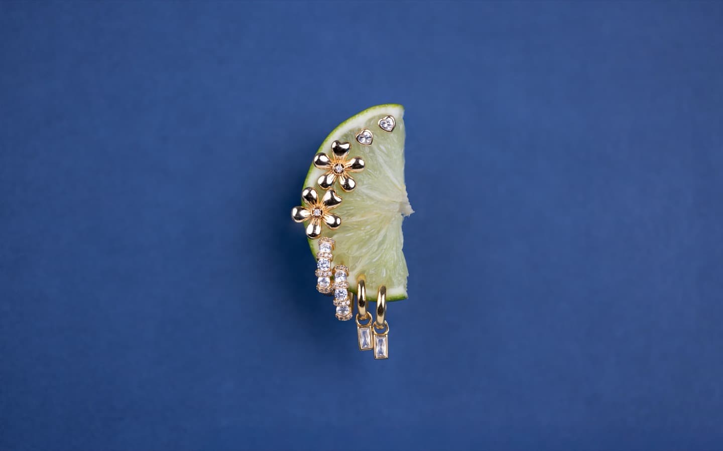 A macro photograph of a piece of jewelry